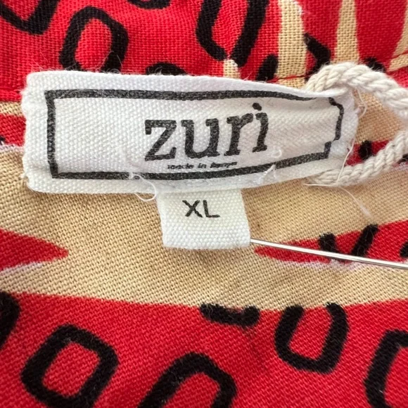 ZURI  Kenya Cotton Print A-Line Dress - NWOT - XL - Picture 6 of 10